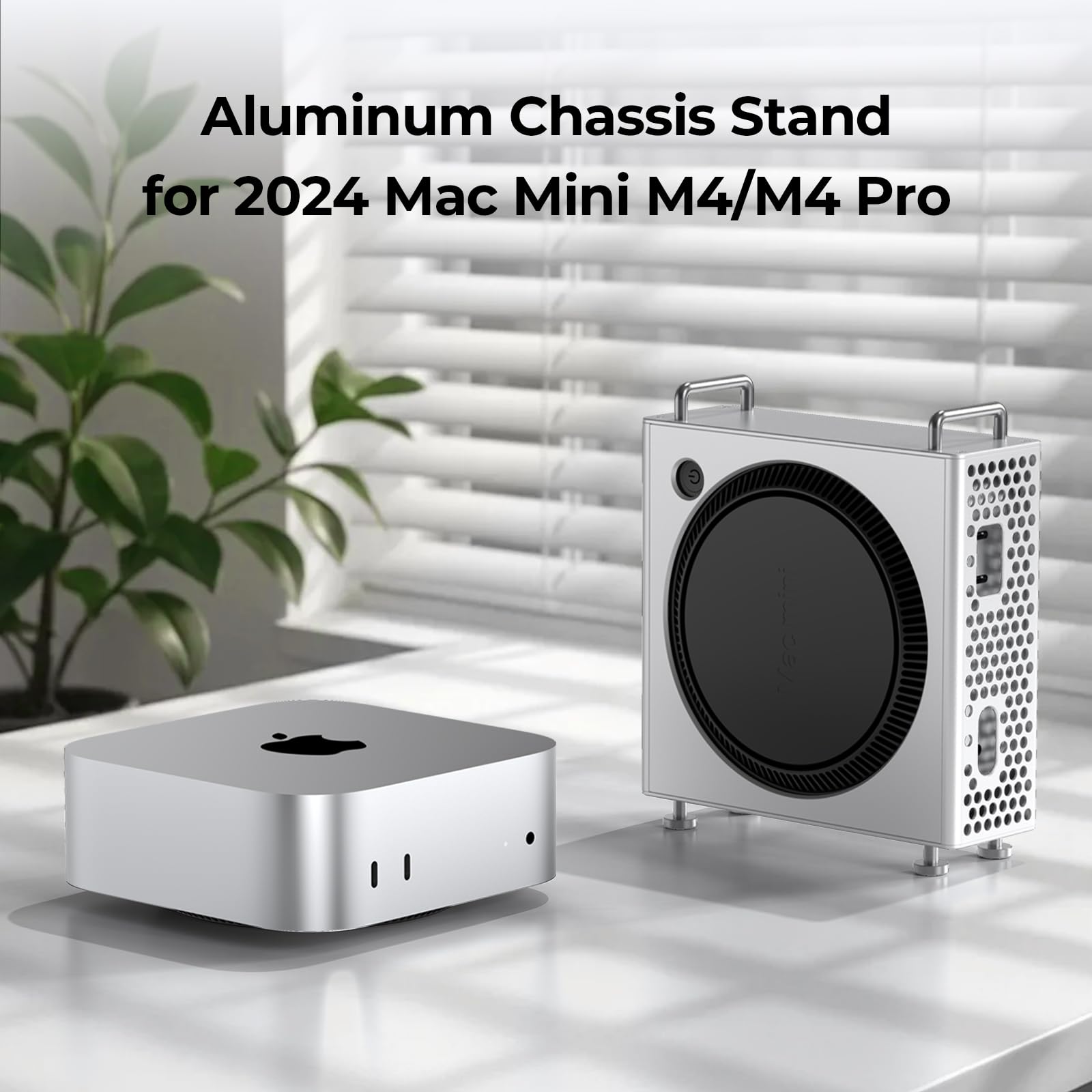 Amazon.com: Mac mini M4 Stand - Aluminum Chassis Vertical Mount